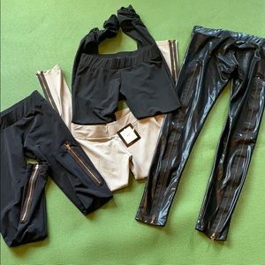 LNA 5 zipper low hip leggings retails for 99 each